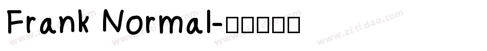 Frank Normal字体转换